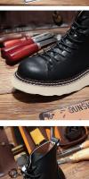 Botas de hombre de alta gama de cuero zapatos de hombre de piel de vaca de capa superior - details 13