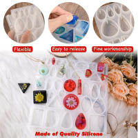 Moldes de resina para joyería, moldes de fundición epoxi de silicona para manualidades, GEMA, cabujón, colgante, pendiente, collar, suministros de fabricación de joyas, herramientas - details 3