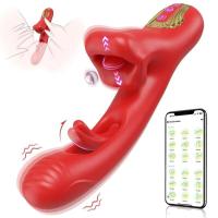 Empaque privado SEX Vibrador Estimulador de Lengua Clítoris Punto G Vagina Mujeres Juguete Sexual Gratis Para Adultos 18+ - details 12