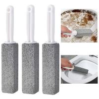 Cepillo De Limpieza Para Inodoro Natural Pumice Con Mango Largo Herramienta De Limpieza De Baño Cepillo De Dientes Para El Hogar - details 0