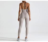 Monos de yoga sin costuras para mujer, ropa deportiva informal de una pieza para entrenamiento, danza y gimnasio - details 3