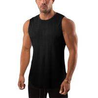 Camiseta sin mangas de malla para hombre, chaleco de Fitness, culturismo, entrenamiento, gimnasio, moda de verano - details 1