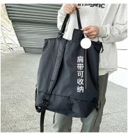 Mochila de gran capacidad Unisex, bolso deportivo impermeable de nailon, mochilas escolares de tendencia, bolso de viaje de ocio portátil - details 3