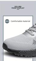 CLOHOO Zapatillas de deporte de punto transpirables para hombre con suela MD acolchada gruesa: comodidad para todas las estaciones, detalles en verde neón/negro, tracción duradera para deportes y uso casual, calzado cómodo, diseño de zapato elegante, - details 2