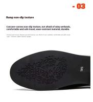 Nuevos zapatos casuales de moda para hombre hechos de piel de cocodrilo inglesa, suela de goma antideslizante, sandalias suaves y transpirables - details 5