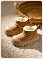 Botas de nieve nuevas para niño, engrosadas, grandes, zapatos de algodón, botas de niña - details 15