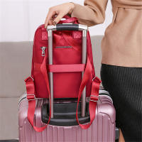 Mochila de viaje informal para mujer, bolso de hombro Oxford impermeable, bolso de mano de gran capacidad, monedero negro, paquete escolar - details 14