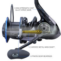Sougayilang 13+1BB Fishing Reel 4.1:1 Gear Ratio Aluminum Ultralight Smooth Spinning Fishing Wheel Send Spare Line Spool - details 3