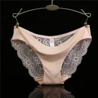 Bragas sexis de encaje para mujer, bragas transpirables de algodón sin costuras, calzoncillos transparentes para niñas, ropa interior de marca de talla grande, 1 pieza - details 15