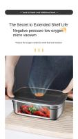 Fiambrera de acero inoxidable para acampar, caja Bento adecuada para microondas a prueba de fugas, caja de almacenamiento para refrigerador y congelador sellada de gran capacidad - details 6