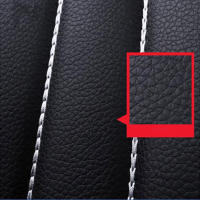 Funda Universal de cuero PU para vehículo, cojín Protector de asiento de 5 plazas para la mayoría de coches, camiones, SUV, cuatro estaciones - details 9