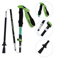 Bastón de Trekking portátil, Alpenstock, plegable, 5 secciones, aleación de aluminio, 1 unidad - details 3