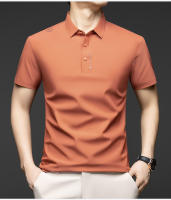 Novedad de verano, polo de manga corta con cuello, camiseta informal versátil de diseño fino de color sólido simple y a la moda para hombre - details 2