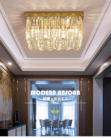 Phube moderno restaurante K9 bombilla LED de cristal lámpara de techo decoración del hogar comedor lámpara de techo de acero inoxidable - details 4