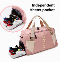 Bolso de Gimnasio Seco y Húmedo para Mujeres Bolsos de Yoga Bolsos de Mano para Deportes al Aire Libre Viajes Fitness Entrenamiento Bolso de Hombro con Bolsillos para Zapatos Equipaje - details 3