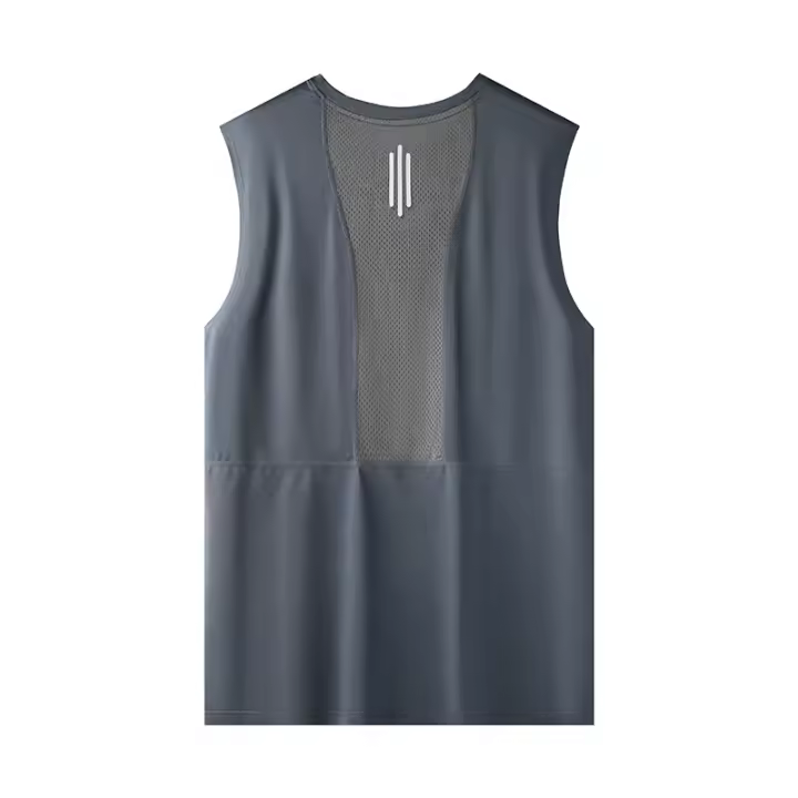 Camisetas sin mangas de entrenamiento para hombre, camiseta sin mangas de secado rápido para playa, piscina, correr, ejercicio a - 1