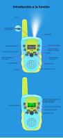 Walkie Talkie para niños, alcance de 3 km, mini transceptor para uso en exteriores, batería de larga duración, walkie talkie de juguete de camuflaje, localizador inalámbrico para niños T388, regalos - details 1