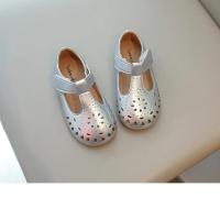 Zapatos informales para niñas, calzado de cuero suave con recortes calados de princesa, con correa en T, para primavera y verano, 2025 - details 4