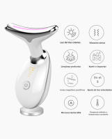 Masajeador de belleza, Instrumento de limpieza con luz en color, Lifting facial de Microcorriente y Reafirmante - details 2