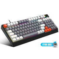 Teclado mecánico K98, eje azul, eje rojo, moldeo por inyección de dos colores con cable, periféricos de juego de teclas de sublimación térmica - details 32