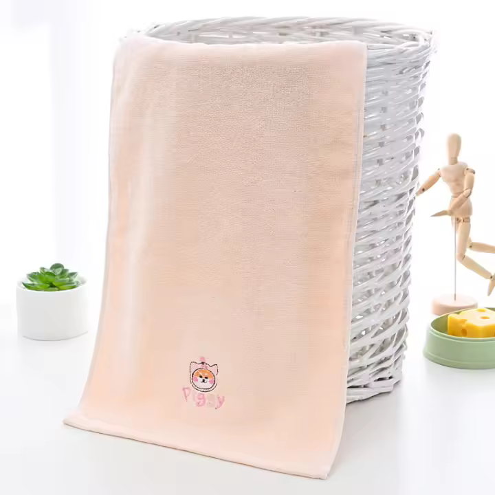 Toallas de Bebé de Algodón 100% Toalla de Baño Suave con Dibujo de Oso - 1
