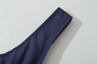 Estilo nuevo vestido de tirantes azul marino elegante clásico versátil a la moda para mujer - details 4