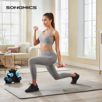 mancuernas, 3 pares, 2 x 1 kg, 2 x 2 kg, 2 x 3 kg, soporte de almacenamiento, gimnasio y musculación, revestimiento de neopreno antideslizante - details 1