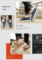 Los zapatos casuales de cuero para hombre son zapatos ligeros y de tela de un pedal para pies gordos y anchos. - details 1