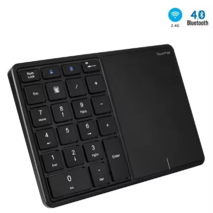 Teclado numérico inalámbrico Usb + Bluetooth con panel táctil para contabilidad de sistemas operativos Windows IOS teclado numérico de 22 teclas - 1