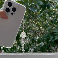 Llavero de medusas con forma de estrella y concha de mar, cordón Y2K con tema oceánico, cordón para teléfono con cuentas, colgante hecho a mano, abalorio para teléfono de medusas - details 8