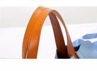 Bolso de piel auténtica para mujer, bandolera de hombro de diseñador de lujo, Color sólido, a la moda - details 17