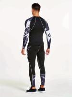 Men's Quick-Drying Compression Fitness Suit for Running, Training, and Basketball - details 2