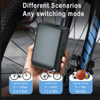 Mini bomba de aire eléctrica de 100 PSI inflador inalámbrico portátil para bicicleta válvula Presta, válvula Schrader inflador de neumáticos con compresor recargable para bomba de bicicleta accesorios para bicicletas MTB de carretera al aire libre - details 1