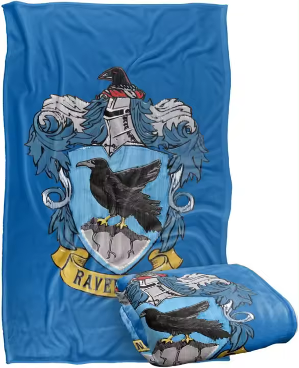Manta Suave de Lanzamiento de Ravenclaw de Harry Potter Flanela Gruesa para Todas las Estaciones - 1