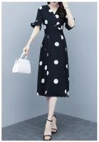 Vestido Midi de Cómodo Talla Grande Estilo Coreano para Mujeres Nueva Llegada Primavera-Verano - details 5