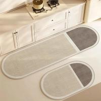 Alfombra de cocina superabsorbente, diatomita larga, suave, washa, antideslizante, para entrada del baño - details 11