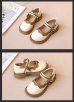 Zapatos de cuero para niñas, calzado sencillo con lazo lateral, borde con volantes, informal, sencillo, de retazos de princesa - details 7