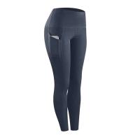 Body de gimnasio de entrenamiento push-pull de cintura alta con bolsillo lateral para mujer, pantalones deportivos para correr y yoga - details 14