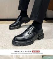 Vestido de cuero PU informal a la moda para hombre de alta calidad y zapatos formales de estilo de oficina de negocios suaves y cómodos Oxford - details 9