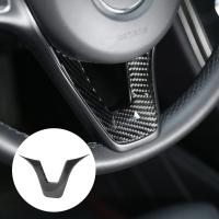 Pegatina Interior de fibra de carbono, emblema para volante, apto para Mercedes Clase C W204 W205 - details 2
