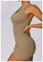 Seamless One-piece Yoga Clothing High-intensity Sweat Wicking Threaded Elastic Sports Tight Fitness One-piece Clothing Female - details 20
