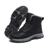 Botas De Invierno Con Piel Antideslizantes Impermeables Para Hombre Botas De Nieve Alta Top Microfibra Cuero Sintético Lining De Plush - details 28