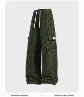 Pantalones de cuadros de verano 2025 para hombres, sueltos, de color sólido, casuales, drapeados, de secado rápido, deportivos. - details 10