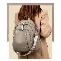 Mochila de cuero suave para mujer, bolso de un solo hombro, bolso escolar, bolso de viaje de gran capacidad, bolso de ocio versátil, moderno y nuevo. - details 12