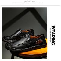 Zapatos Planos de Cuero Hechos a Mano para Hombre Moda Informal, Cómodos, Calidad Superior, Talla 48 - details 19