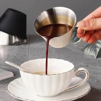 Taza de extracción de Espresso de 100ML, acero inoxidable 304 con escala, gruesa, exquisita taza de café de onza, accesorios para el hogar, cocina y cafetería - details 5