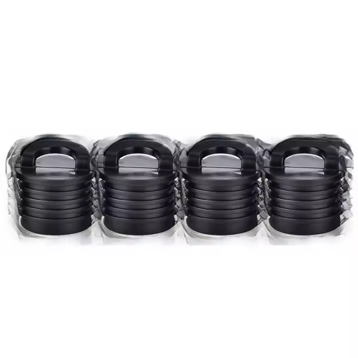 Tapones de drenaje para canoa, 4 piezas, para Kayak, bote, tapón de fregado, Accesorios Negros - 1