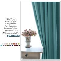 Cortinas Opacas con Ojales para salón, Cortina Aislantes térmicas para Dormitorio, 1 Pieza - details 6