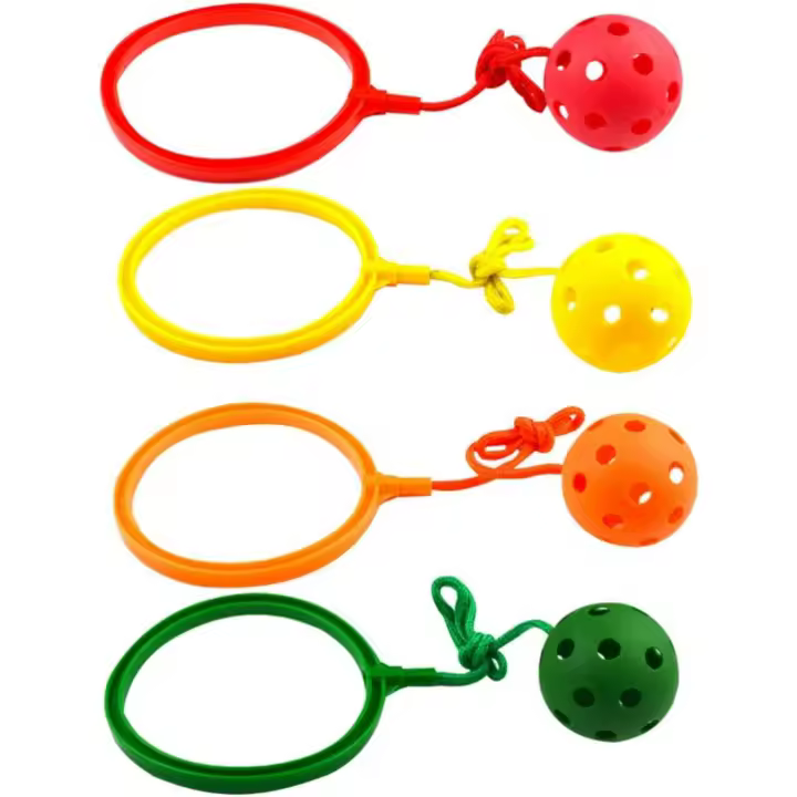 Pelota para saltar al tobillo para niños y niñas, cuerda de saltar para quemar grasa, 4 piezas - 1