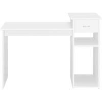 Mesa de Ordenador con Estantería 112x50x82cm Escritorio con Cajon para Computadora Escritorio Oficina Despacho Moderno Blanco - details 8